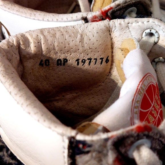 Pantofola d'Oro white & grey hi-top sneaker w sherpa trim, sz 40, EUC - Picture 11 of 16